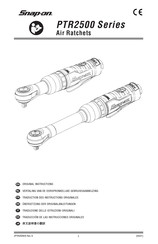 Snap-On PTR2500 Serie Traducción De Las Instrucciones Originales