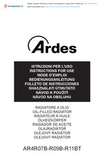 ARDES R09B-R11BT Folleto De Instrucciones