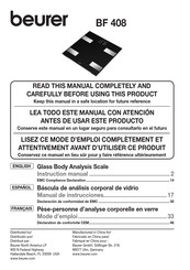 Beurer BF 408 Manual De Instrucciones