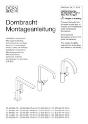 Dornbracht 33 805 861-FF 0010 Instrucciones De Montaje