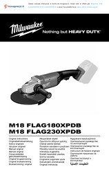 Milwaukee M18 FLAG230XPDB Manual Original