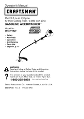 Craftsman WEEDWACKER 358.791820 Manual Del Operador