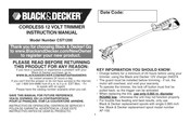 Black and Decker CST1200 Manual De Instrucciones