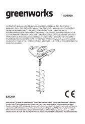 GreenWorks EAC401 Manual Del Operario