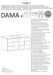 LC DAMA T100-1 Instrucciones De Montaje