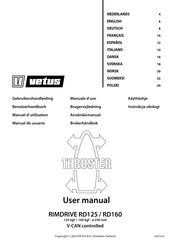 Vetus thruster RimDrive RD125 Manual De Usuario
