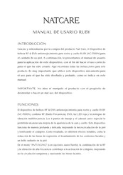 Ruby Natcare NC-7000N Manual De Usario