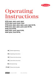 Fronius MTB 200i G ML Manual De Instrucciones