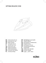 Solac OPTIMA RELIEVE 3100 Instrucciones De Uso