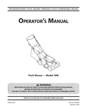 MTD 18M Manual Del Operador