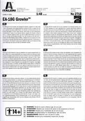 Italeri EA-18G Growler Manual Del Usuario