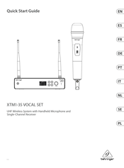 Behringer XTM1-35 Guia De Inicio Rapido