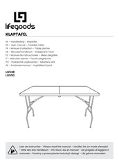 Lifegoods KLAPTAFEL Manual De Instrucciones