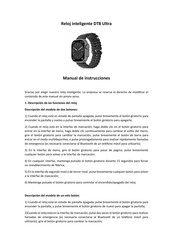 tekkiwear DT8 Ultra Manual De Instrucciones