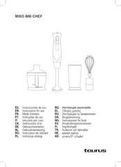 Taurus MIXO 800 CHEF Manual Del Usuario