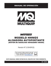 MULTIQUIP Whiteman HHNG5 Manual De Operación