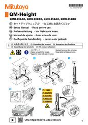 Mitutoyo QM-Height Serie Manual De Ajuste