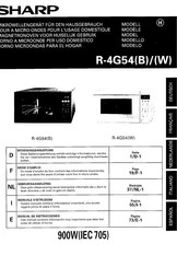 Sharp R-4G54W Manual De Instrucciones