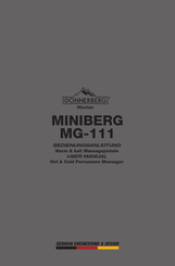 Donnerberg MINIBERG MG-111 Manual Del Usuario