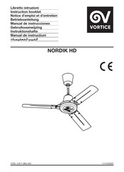 Vortice NORDIK HD Manual De Instrucciones