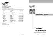 Samsung LN40F91BD Manual De Instrucciones