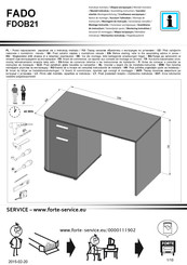 Forte FADO FDOB21 Instrucciones De Montaje