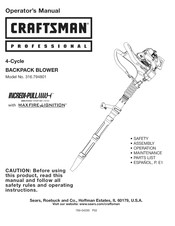 Craftsman professional INCREDI-PULL 316.794801 Manual Del Operador