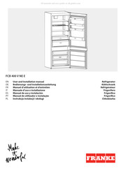 Franke FCB 400 V NEE Manual De Uso E Instalación