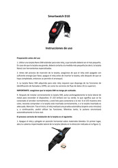 Tekkiwear D10 Instrucciones De Uso
