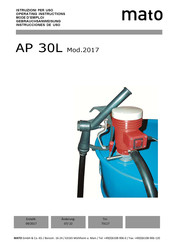 Mato AP 30L/24V Instrucciones De Uso