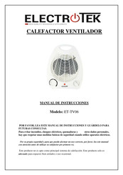 ELECTROTEK ET-TV06 Manual De Instrucciones