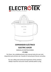 ELECTROTEK ET-EX50 Manual De Instrucciones