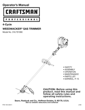 Craftsman professional WEEDWACKER 316.791990 Manual Del Operador