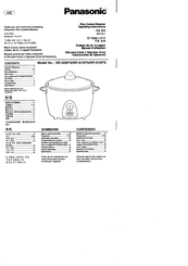 Panasonic SR-G06FG Instrucciones De Operación