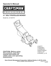 Craftsman professional 247.887761 Manual Del Operador