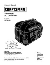 Craftsman 580.329100 Manual Del Usuario