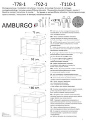 LC AMBURGO T92-1 Instrucciones De Montaje