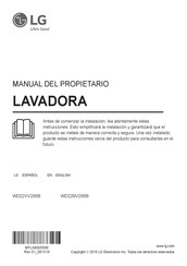 LG WD22BV2S6B Manual Del Propietário