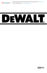 DeWalt DW711-QS Manual Del Usuario