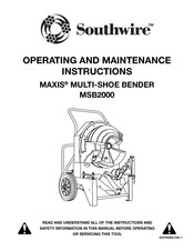 Southwire MAXIS MSB2000I Manual De Instrucciones