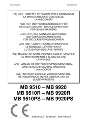 Lotus MB 9920PS Manual De Instrucciones Para El Montaje, El Mantenimiento Y El Uso