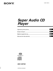 Sony SCD-XB780 Manual De Instrucciones