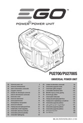 Ego Power+ PU2700 Manual De Instrucciones