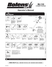 MTD Bolens BL110 Manual Del Operador