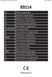 Emos E0114 Manual De Instrucciones