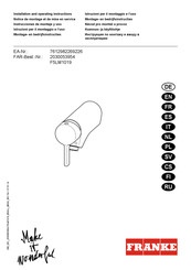 Franke F5LM1019 Instrucciones De Montaje Y Uso