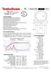 Rockford Fosgate T2D412 Manual Del Usuario