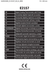 Emos E2157 Manual De Instrucciones