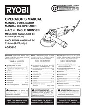 Ryobi AG4531G Manual Del Operador
