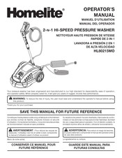 Homelite HL80215MO Manual Del Operador